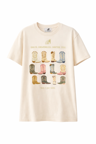 T-shirt Ragazza - kremowy